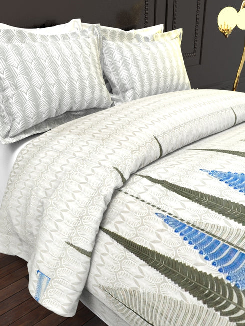 The White Moss DC London Double Bed 100% Cotton bedsheet with 2 pillow covers